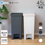 ショッピングダストボックス ゴミ箱 おしゃれ キッチン 45リットル 【限定カラー】エバン ペダル スリム アスベル ダストボックス 分別 45l 45L 大容量 蓋付き 資源ゴミ ごみ箱