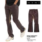 爆買 mnml フレアパンツ ミニマル コーデュロイパンツ ブーツカット フレアデニム メンズ ブランド 大きいサイズ おしゃれ おすすめ 人気 mnml106