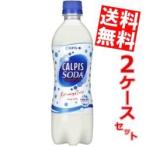 送料無料 カルピス カルピスソーダ 500mlペットボトル 48本(24本×2ケース)