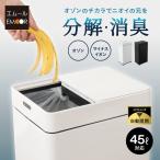 ショッピングスリム ゴミ箱 ダストボックス 42L 消臭 除菌 オゾン 自動開閉 電動 スライド センサー ふた付 30〜45L ゴミ袋 ごみ箱 スリム 電池 キッチン 大容量 送料無料 エムール