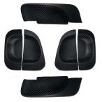 ハイエース 200系 カスタム 6型 パーツ ドアプロテクター ドアノブカバー ラバーカーボンタイプ 標準/ワイド DX/SGL ワゴン/バン 外装パーツ