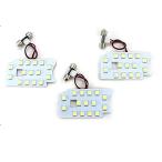 ハイエース 200系 カスタム 6型 LED ルームランプ 3点セット DXグレード専用 超高輝度 SMD135灯 車内泊 室内灯 標準/ワイド ワゴン/バン 内装パーツ