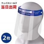[日本全国送料無料] 高品質 両面防曇加工 男女兼用 簡易式 フェイスカバー マスク併用 油はね防止 防塵 花粉症対策 ゴム 軽量 簡易式フェイスシールド [2枚]
