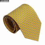 フェラガモ ネクタイ FERRAGAMO メンズ ネクタイ インコ 8cm イエロー系　おしゃれ 誕生日 プレゼント ギフト