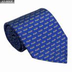 フェラガモ ネクタイ FERRAGAMO メンズ ネクタイ 8cm ブルー系 車 CRA　おしゃれ 誕生日 プレゼント ギフト