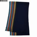 ポールスミス マフラー Paul Smith ポール・スミス MEN SCARF MULTI EDGE REV 2022FW NAVY