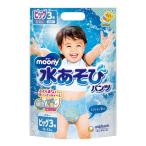  Uni * очарование m- колено вода игра брюки голубой большой 3 листов ... для одноразовые подгузники 