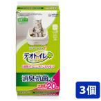ショッピングデオトイレ 3個セット ユニ・チャームペット デオトイレ 消臭・抗菌シート 20枚入【デオトイレ】