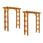  натуральное дерево производства арка 2 шт. комплект сборка тип Flex Pergola FLPG-R1900-2P ширина 1905x глубина 610x высота 2030mm дом стиль 