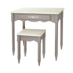 デスク スツール セット BE-003 組立式 幅750x奥行450x高さ700mm 塩川光明堂