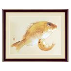 アート 額絵 海幸 竹内 栖鳳 本紙サイ