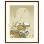 額絵 秋草に螽斯図 酒井抱一 42x34cm 三幸