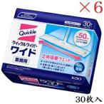 花王 クイックルワイパー 立体吸着ウェットシート30枚入 業務用 ×6セット