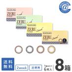 カラコン カラーコンタクト ルースシフォンゼル ツーウィークUVM 6枚×8箱 送料無料 2週間使い捨て