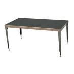 ダイニングテーブル ワーキングテーブル ダルトン LONG TABLE Rectangle ロングテーブル レクタングル 120×70cm スチール製 ローフィニッシュ仕上げ