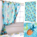  Glo u занавески ананас ( бирюзовый )110 × 178cm почтовая доставка соответствует возможность Hawaiian дизайн Индия производства сосна cocos nucifera leaf ... ткань noren 