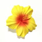  гибискус .a- зажим (M)( желтый orange ) волосы - булавка Hawaiian хула аксессуары Hawaiian хула аксессуары букетик украшение для волос 