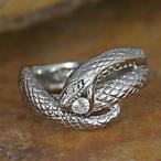 ダイヤモンド ヘビ リング 指輪 0.1ct