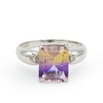 アメトリン リング 3.0ctコンケーブ�