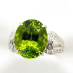 ペリドットリング指輪大粒9.92c...