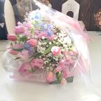 ピンクチューリップとスイトピーの花...