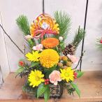ショッピング正月 お正月飾りイエローピンポンマムガーベラアレンジピックおまかせ