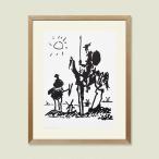 ピカソ　アートポスター　インテリア　Don Quixote　おしゃれ　モノトーン 手作り額　壁掛け　額入り　モダン　アート