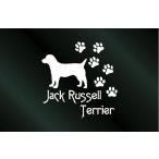  собака. стикер [DOG STICKER] лапа много собака стикер Jack russell терьер (S размер )