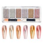 6 цвет. зеркало пудра Palette chip имеется Хромированный пудра 