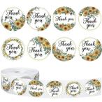  roll наклейка thank you примерно 500 листов рукописный текст . способ солнечный кий наклейка 25mm[ солнечный цветок ]