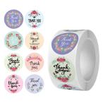  roll наклейка thank you примерно 500 листов рукописный текст . способ солнечный кий наклейка 25mm[ Suite пастель ]