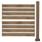 フェンス アルミ diy 木目調 外構 セット おしゃれ アルミボーダーフェンス延長セット（ロータイプ90cm）