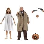 NECA ハロウィーン2 (1981): ドクター・ルーミス&amp;ローリー・ストロード 8インチ 衣服付きアクションフィギュア 2パック