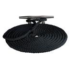 Sea Dog 302116025BK-1 Double Braided Nylon Dock Line, 1.6cm X7.6m / Black