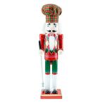 Golfer Nutcracker by Clever Creations Christmas Plaid Hat and Festive Red a