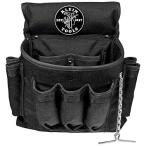 ショッピングTHIS Klein Tools 5719 PowerLine 18-Pocket Black Nylon Electrician's Tool Pouch（※ウルトラレア 在庫&価格 要問合せ ）