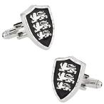 Cuff-Daddyシルバートーン イングランド スリーライオンズ カフスボタン