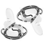 Orzero 耐衝撃コントローラーフレーム保護カバー Oculus Quest 2 Oculus Quest用 Rift S VR対応 ブラック 1組