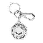 ハーレーダビットソン キーホルダー キーチェーン メタルキーリング/ウィリーGスカル＆フレイム/#HDKD334 /（※ウルトラレア 在庫&価格 要問合せ ）