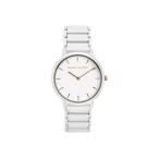 Rebecca Minkoff Women's Major Quartz Watch with Stainless Steel Strap, Whit