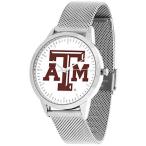 Texas A&amp;M Aggies - Mesh Statement Watch - Silver Band