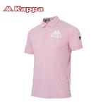 ショッピングkappa Kappa　ゴルフシャツ　シャンブレー鹿の子半袖ポロシャツ（KGA12SS14　PK(ピンク）L/1）　現品限り特価！