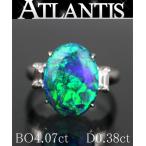 �ž夲�Ѥ� �֥�å����ѡ��� �������� Pt900 O4.07ct D0.38ct 6.94�� 12.5��