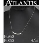 美品 ライン ネックレス Pt950 Pt850 プラチナ 4.9g 地金