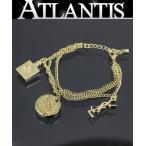 SALE イヴ サンローラン YVES SAINT LAURENT ロゴ チェーン ブレスレット ゴールド金具