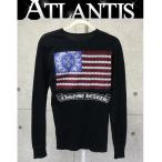  Гиндза магазин Chrome Hearts american флаг термический long T длинный рукав мужской size:S чёрный 