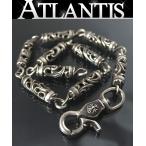 CHROME HEARTS Гиндза магазин Chrome Hearts Old ролик 9 ссылка цепочка для бумажника мужской серебряный SV925 101428