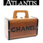  прекрасный товар Chanel CHANEL Vintage дерево vanity 3 номер шт. G есть [68706]