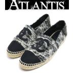 [ широкий хвост магазин ] Chanel CHANEL эспадрильи женский плоская обувь здесь Mark твид серый size39 G29762 [17747]