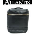 [ широкий хвост магазин ] Chanel CHANEL Bicolore косметичка овчина чёрный G металлические принадлежности 3 номер шт. [18145]